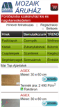 Mobile Screenshot of mozaik-aruhaz.hu