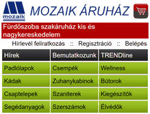 Tablet Screenshot of mozaik-aruhaz.hu